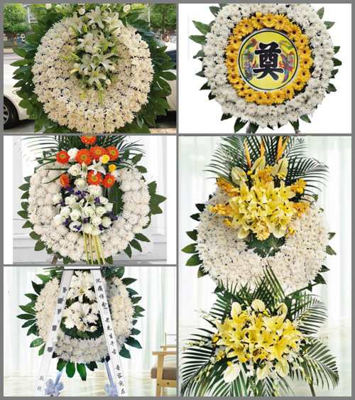 广东江门市台山市白沙镇冲云村花圈速递