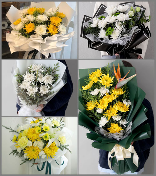 广东江门市台山市白沙镇冲云村白事花束代送